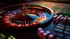 Casino-style entertainment layout with responsible play reminders